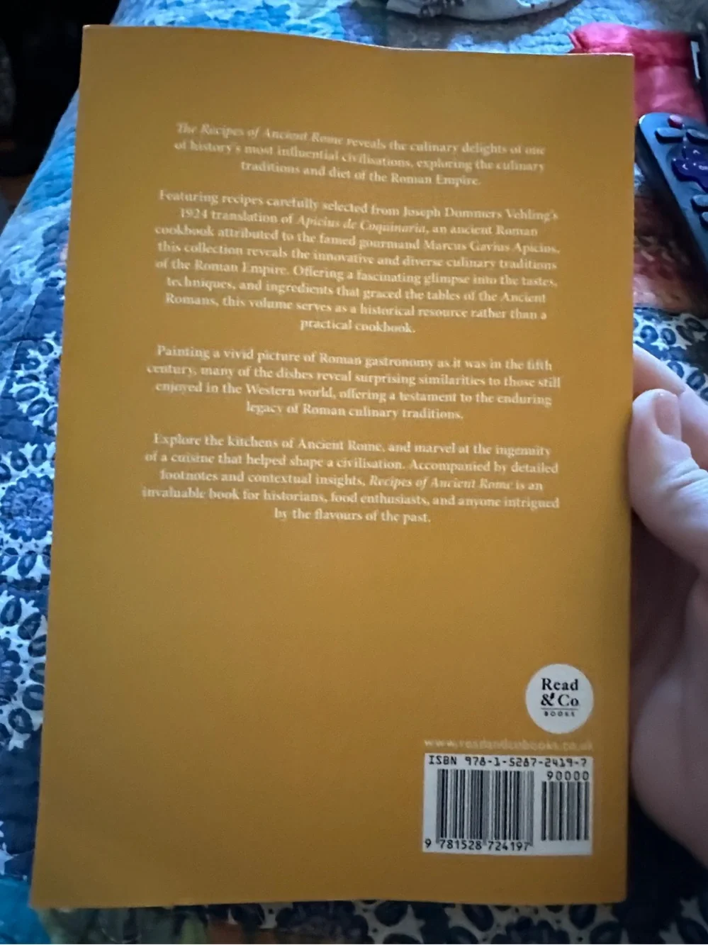 Recipes of Ancient Rome Cookbook - Yellow Cover Edition